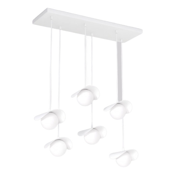 Lampa wisząca RITUAL biała 6xG9x15W wym:120x75x32cm IP20 Emibig 1025287