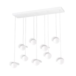 Lampa wisząca RITUAL biała 9xG9x15W wym:120x100x32cm IP20 Emibig 1025274 Lampa wisząca RITUAL biała 9xG9x15W wym:120x100x32cm IP20 Emibig 1025274