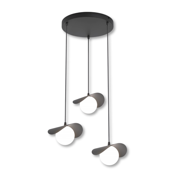 Lampa wisząca RITUAL czarno-biała 3xG9x15W wym:120x40x40cm IP20 Emibig 1025374