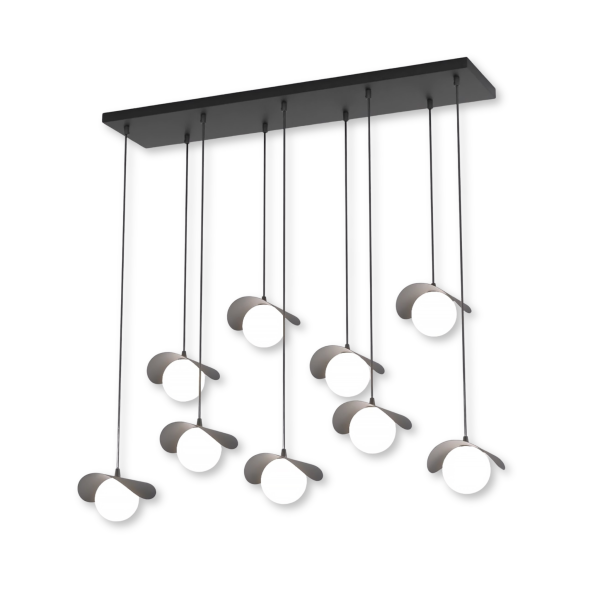 Lampa wisząca RITUAL czarno-biała 9xG9x15W wym:120x100x32cm IP20 Emibig 1025330