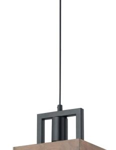 Lampa wisząca Robin czarno-brązowa 1xE27x15W IP20 Sigma Lighting 1027189