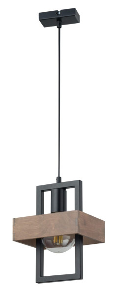 Lampa wisząca Robin czarno-brązowa 1xE27x15W IP20 Sigma Lighting 1027189