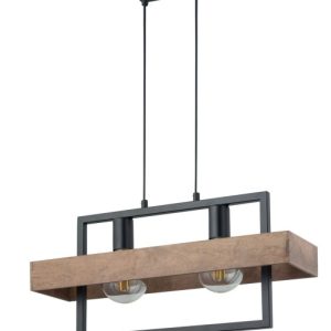 Lampa wisząca Robin czarno-brązowa 2xE27x15W IP20 Sigma Lighting 984848
