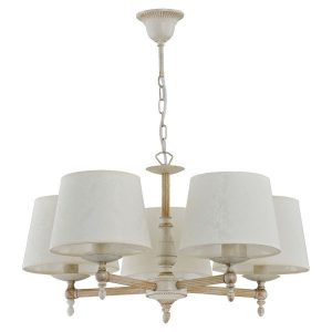 Lampa wisząca ROKSANA biała 5xE14x10W wym:60x55x55cm IP20 Alfa 1019407 Lampa wisząca ROKSANA biała 5xE14x10W wym:60x55x55cm IP20 Alfa 1019407