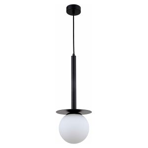 Lampa wisząca Romana szklana biało-czarna 57281 Lampa wisząca Romana szklana biało-czarna 57281