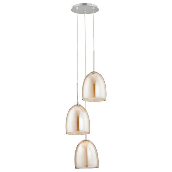 Lampa wisząca RONDA chromowana 3xE27x15W wym:100x34x34cm IP20 Alfa 1025741