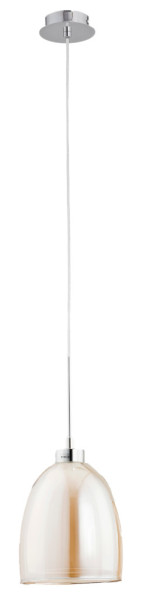 Lampa wisząca Ronda chromowana-herbaciany 1xE27x60W IP20 Alfa 1030120