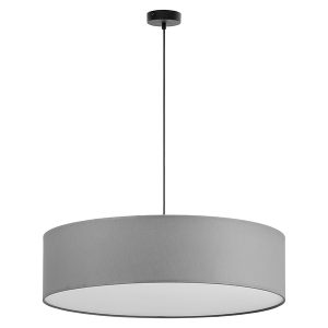 Lampa wisząca Rondo 3-punktowa tkaninowa szara 57522 Lampa wisząca Rondo 3-punktowa tkaninowa szara 57522