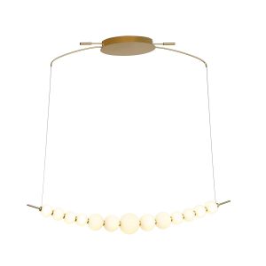 Lampa wisząca Ronza korale złota LED 37W biały ciepły 3100lm IP20 Italux 1030053 Lampa wisząca Ronza korale złota LED 37W biały ciepły 3100lm IP20 Italux 1030053