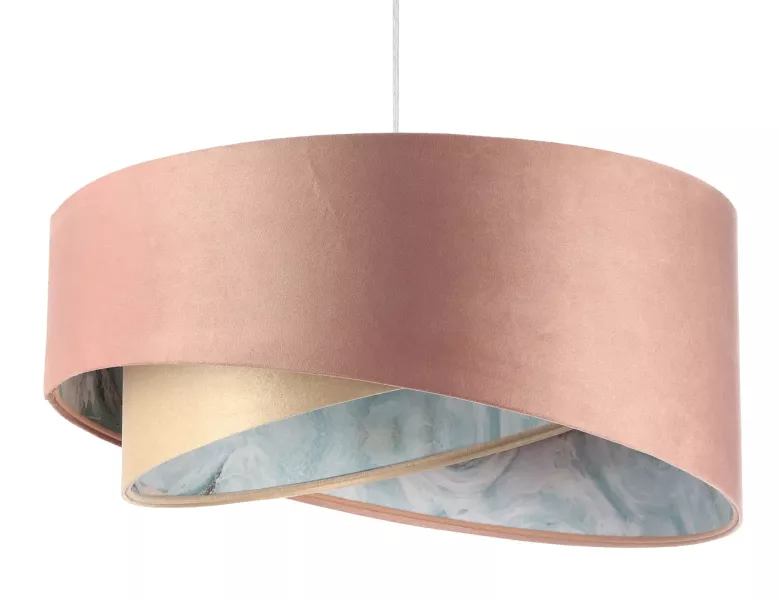 Lampa wisząca ROSE GOLD różowa/beżowa 432650