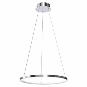 Lampa wisząca ROTONDA chromowana-biała LED 1x27W 4000K 1350lm Milagro 854701 Lampa wisząca ROTONDA chromowana-biała LED 1x27W 4000K 1350lm Milagro 854701