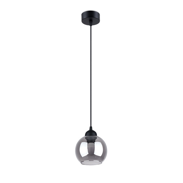 Lampa wisząca ROVANO czarna-dymiona 1xE27x60W IP20 Pure Lume 1019204