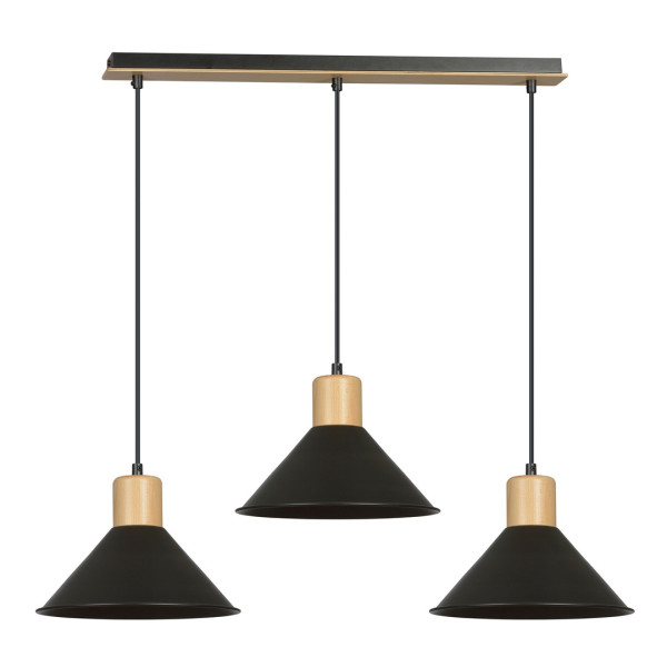 Lampa Wisząca Rowen 3 Black 752558
