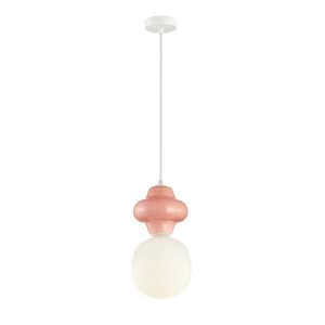 Lampa wisząca różowa LATERA 1xE14x40W wym: 120x18x18 cm Italux 835806 Lampa wisząca różowa LATERA 1xE14x40W wym: 120x18x18 cm Italux 835806
