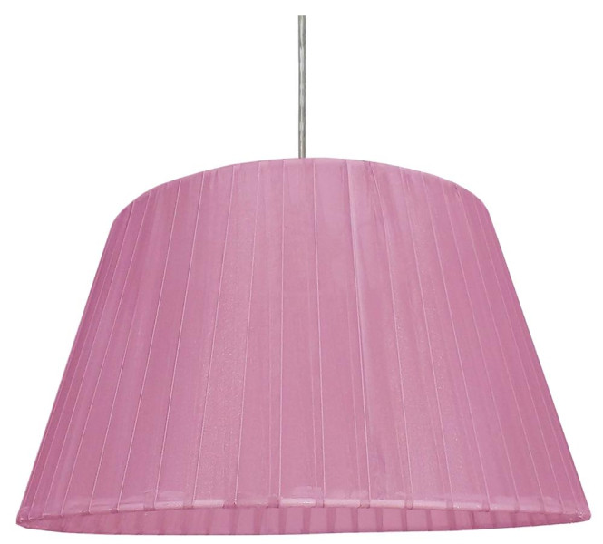 Lampa wisząca różowa TIZIANO 1xE27x60W wym: 105x37x37 cm Candellux 924056