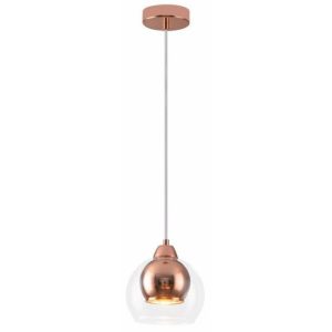 Lampa wisząca różowe złoto Clara 1xE27x40W wym: 100x15x15 cm Reality 854598 Lampa wisząca różowe złoto Clara 1xE27x40W wym: 100x15x15 cm Reality 854598