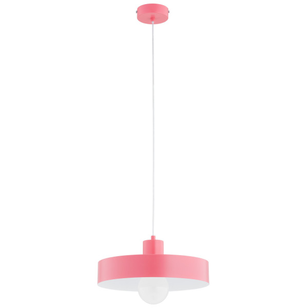 Lampa wisząca różowo-biała NEVERA 1xE27x15W wym: 80x34x34 cm Alfa 841791