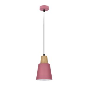 Lampa wisząca różowo-jasne drewno FARO 1xE27x40W wym: 90x17x17 cm Candellux 924021 Lampa wisząca różowo-jasne drewno FARO 1xE27x40W wym: 90x17x17 cm Candellux 924021
