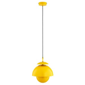 Lampa wisząca RUNO klosz otwarty od góry żółto-pomarańczowa 1xE27x15W Alfa 1022965 Lampa wisząca RUNO klosz otwarty od góry żółto-pomarańczowa 1xE27x15W Alfa 1022965