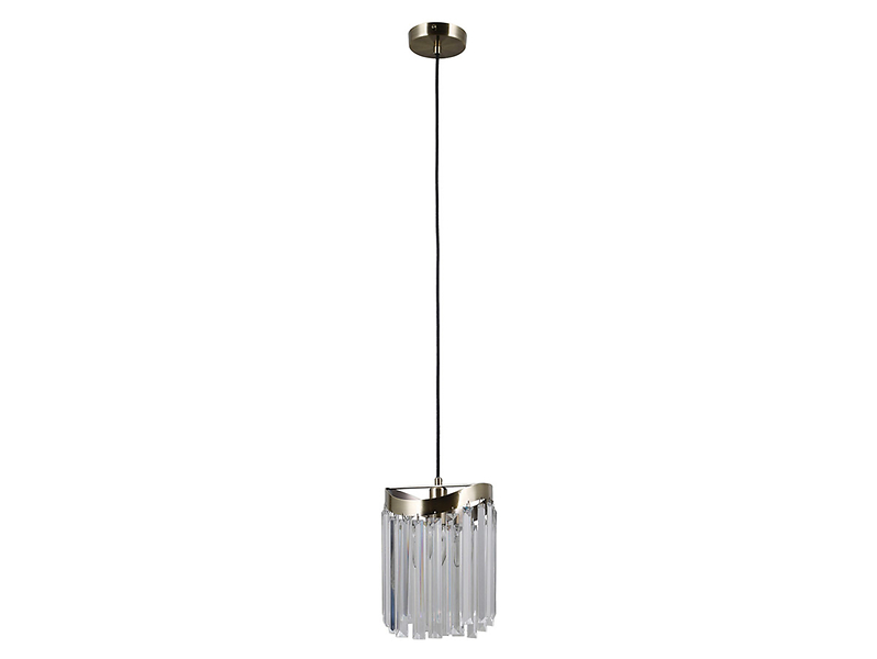 Lampa wisząca Sabriga stalowa brązowa 47997