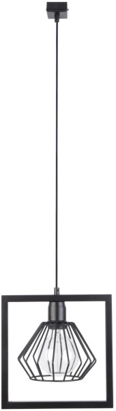Lampa wisząca Saga czarna 1xE27x15W wym:90x26x13cm IP20 Sigma Lighting 1025690