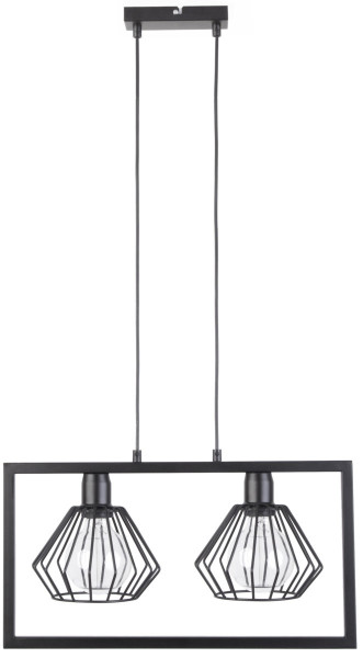 Lampa wisząca Saga czarna 2xE27x15W wym:90x50x13cm IP20 Sigma Lighting 1025804