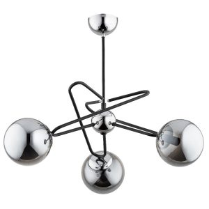 Lampa wisząca SAGITO czarna-chromowana 3xE14x10W wym:50x60x60cm IP20 Alfa 988505 Lampa wisząca SAGITO czarna-chromowana 3xE14x10W wym:50x60x60cm IP20 Alfa 988505