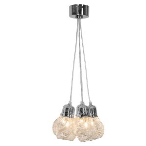 Lampa wisząca Salado 5-punktowa metalowa srebrna 26498 Lampa wisząca Salado 5-punktowa metalowa srebrna 26498