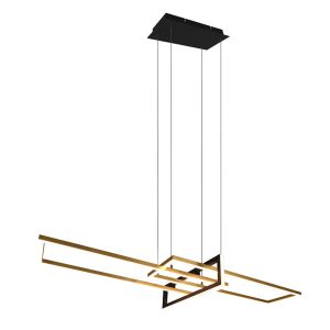 Lampa wisząca SALINAS złoto-czarna-biała LED 3x34W Ciepła biel 4200lm Trio 854723 Lampa wisząca SALINAS złoto-czarna-biała LED 3x34W Ciepła biel 4200lm Trio 854723