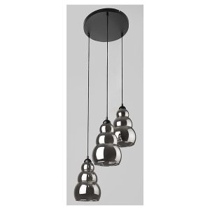 Lampa wisząca Salvatore 3-punktowa metalowa srebrna 299692 Lampa wisząca Salvatore 3-punktowa metalowa srebrna 299692