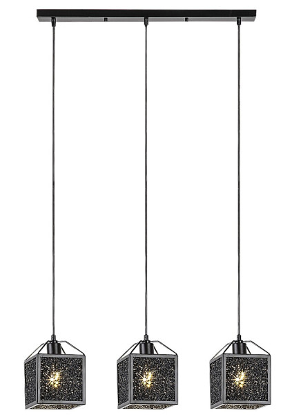 Lampa wisząca SAMILO czarna 3xE27x40W wym:120x65x14,5cm IP20 Rabalux 988623