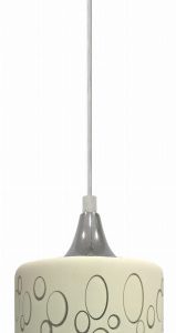 Lampa wisząca SAND chromowana-biała 1xE27x40W IP20 Candellux 1027197 Lampa wisząca SAND chromowana-biała 1xE27x40W IP20 Candellux 1027197