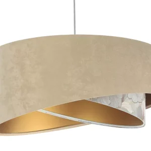 Lampa wisząca SAND FLOWER 1 beżowa/złota 432629 Lampa wisząca SAND FLOWER 1 beżowa/złota 432629
