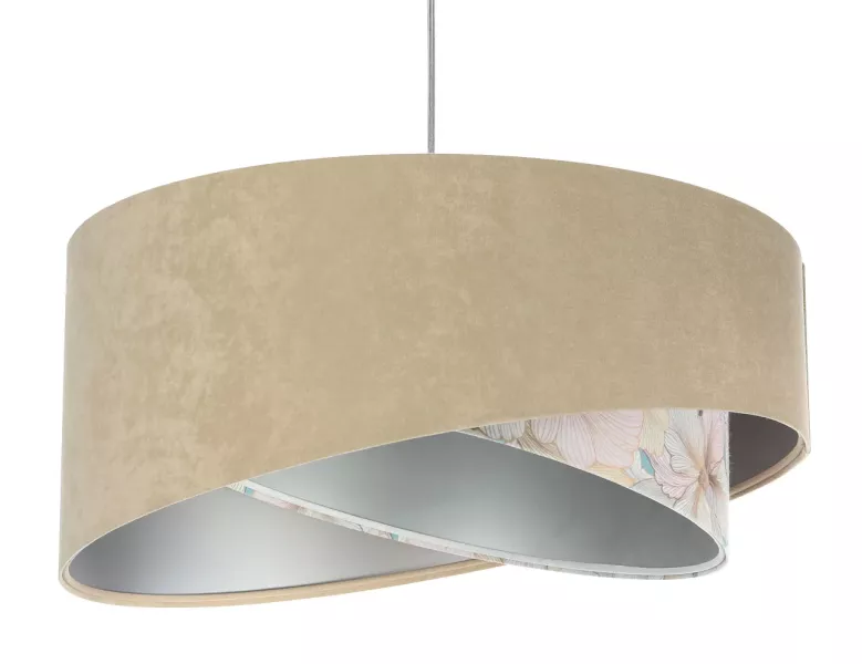 Lampa wisząca SAND FLOWER 2 beżowa/srebrna 391152