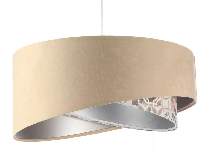 Lampa wisząca SANDERLING beżowa/srebrna 391294
