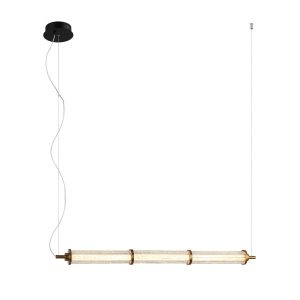 Lampa wisząca SANPO czarno-przezroczysta LED 1x19W 3000K 1700lm Italux 837866 Lampa wisząca SANPO czarno-przezroczysta LED 1x19W 3000K 1700lm Italux 837866