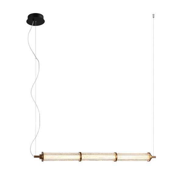 Lampa wisząca SANPO czarno-przezroczysta LED 1x19W 3000K 1700lm Italux 837866
