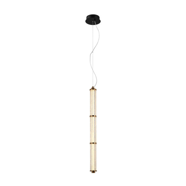 Lampa wisząca SANPO czarno-przezroczysta LED 1x9W Ciepła biel 780lm Italux 838016