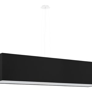 Lampa wisząca Santa 5-punktowa tkaninowa czarna 70900 Lampa wisząca Santa 5-punktowa tkaninowa czarna 70900