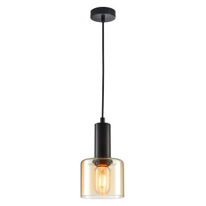 Lampa wisząca Santia szklana czarna 44900