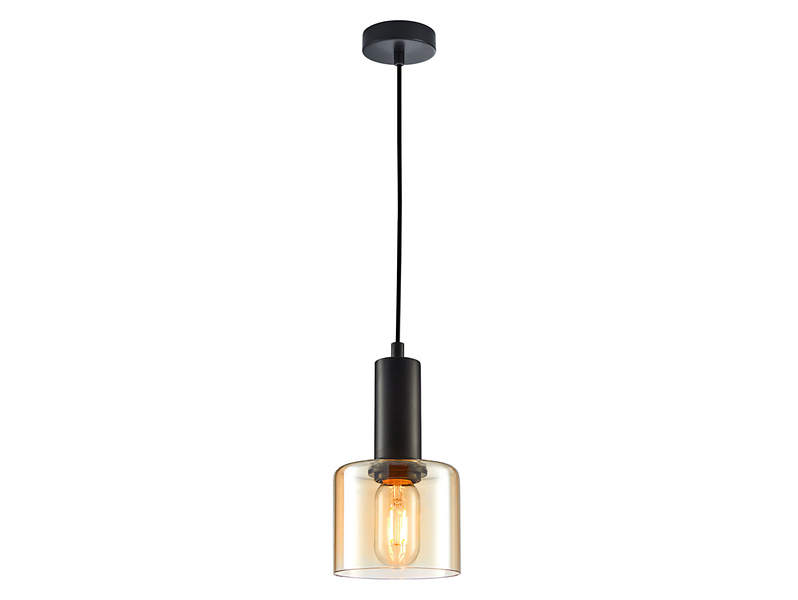 Lampa wisząca Santia szklana czarna 44900