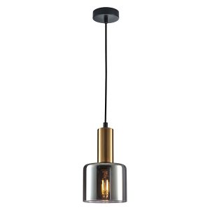 Lampa wisząca Santia szklana miedziana 44902