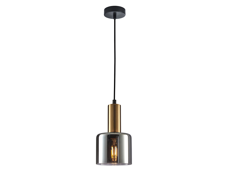 Lampa wisząca Santia szklana miedziana 44902