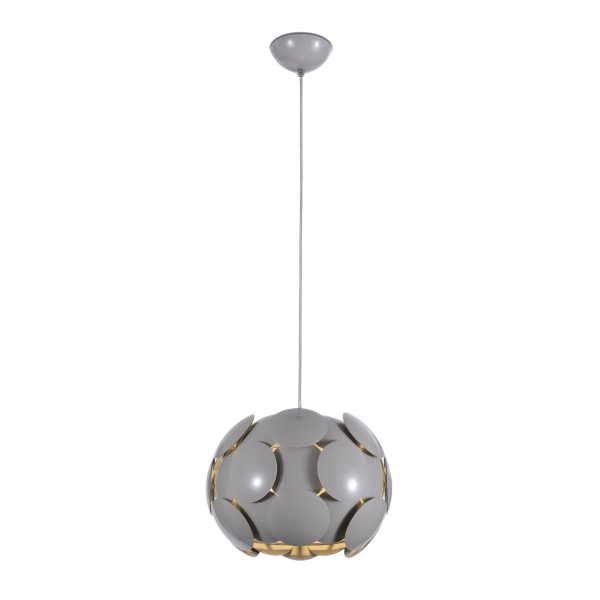 Lampa wisząca Santina GR klosz z wielu elementów szara 1xE27x60W Italux 1018958
