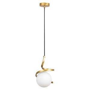 Lampa wisząca Sarabi metalowa złota 194512