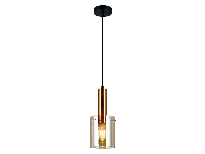 Lampa wisząca Sardo stalowa miedziana 34860