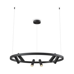 Lampa wisząca SATELLITE czarna LED 6x42W Ciepła biel 3900lm Maytoni 856009 Lampa wisząca SATELLITE czarna LED 6x42W Ciepła biel 3900lm Maytoni 856009