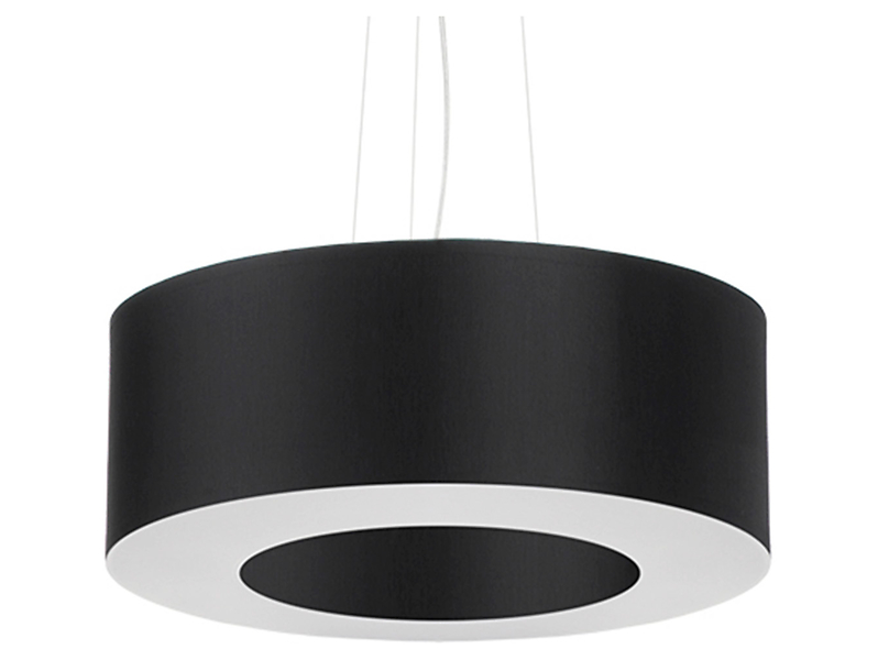 Lampa wisząca Saturno 5-punktowa tkaninowa czarna 39212