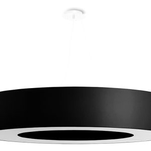 Lampa wisząca Saturno 8-punktowa 90 cm tkaniwa czarna 71520 Lampa wisząca Saturno 8-punktowa 90 cm tkaniwa czarna 71520