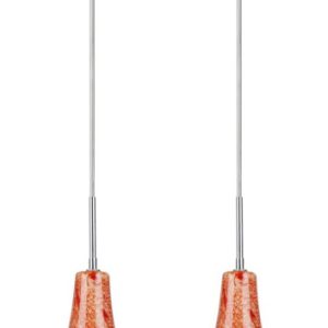 Lampa wisząca satyno-pomarańczowa RUFI 2xE14x40W Candellux 923518 Lampa wisząca satyno-pomarańczowa RUFI 2xE14x40W Candellux 923518